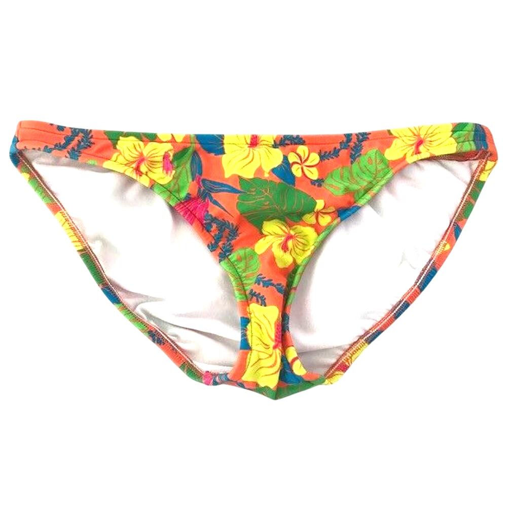 POLO RALPH LAUREN Bright Neon Hawaiian Flower Bikini Bottoms
